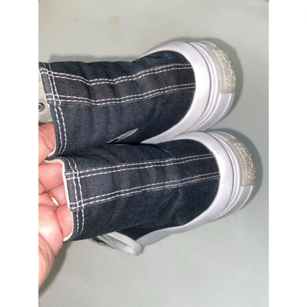 Converse Black and White Women’s Platforms High-Top Sneakers - All Star Move